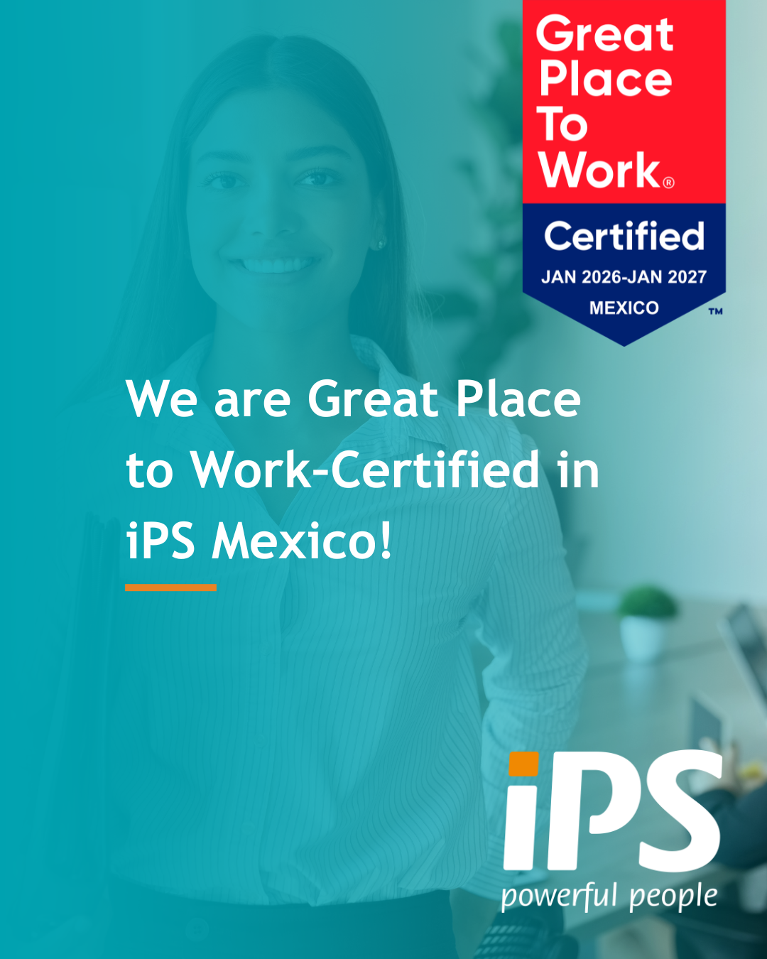 iPS Great Place To Work Cettificate
